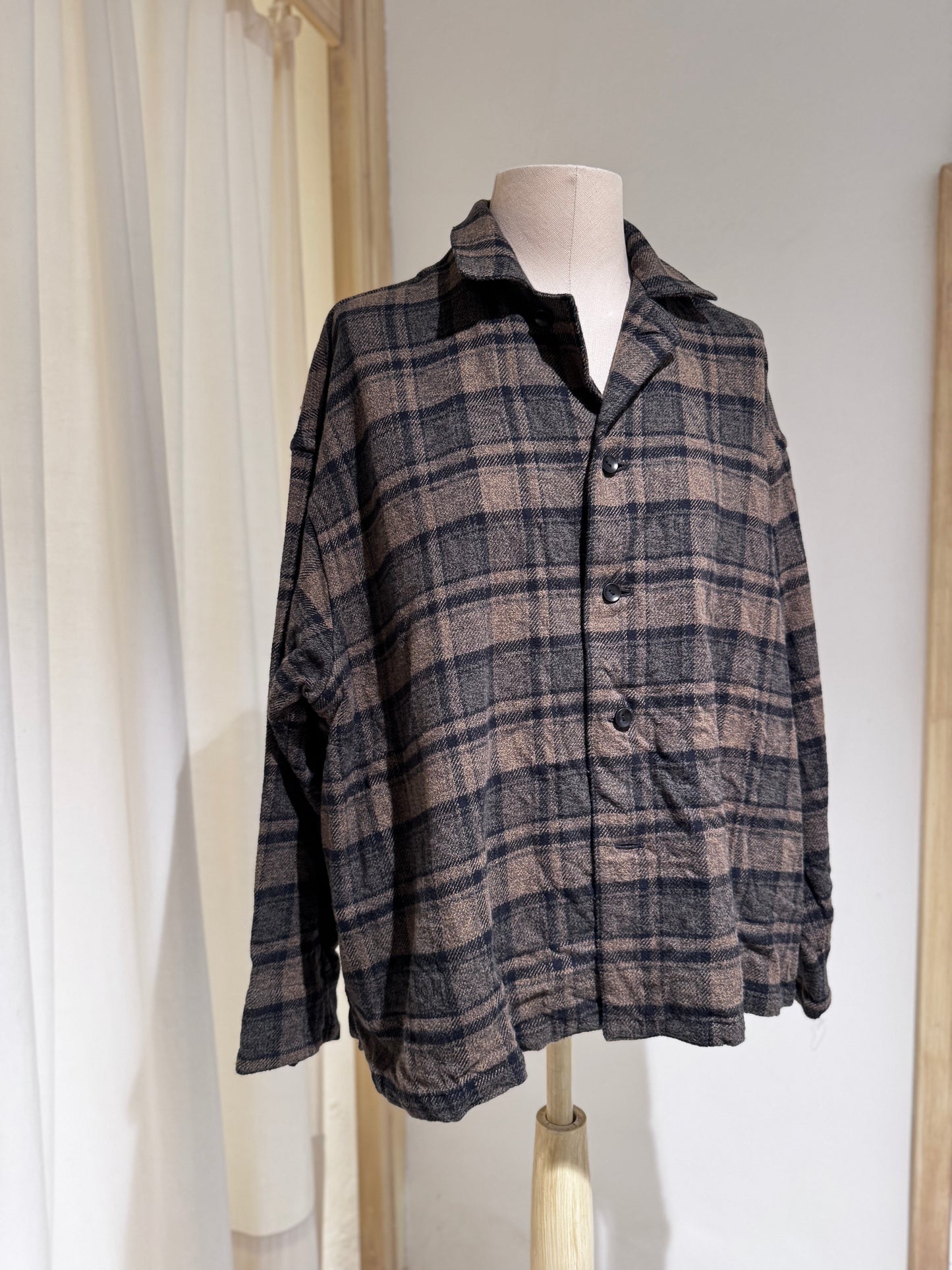 W Check Jacket - PAS DE CALAIS Brown Check