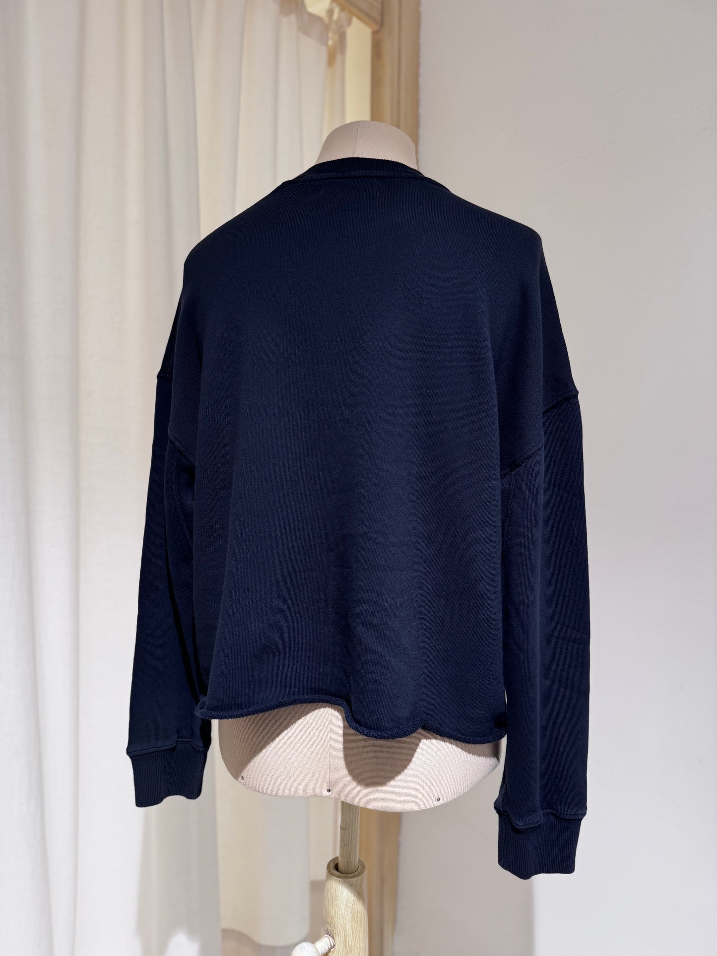 W Vintage Fleece Sweatshirt - MERZ B SCHWANEN Charcoal