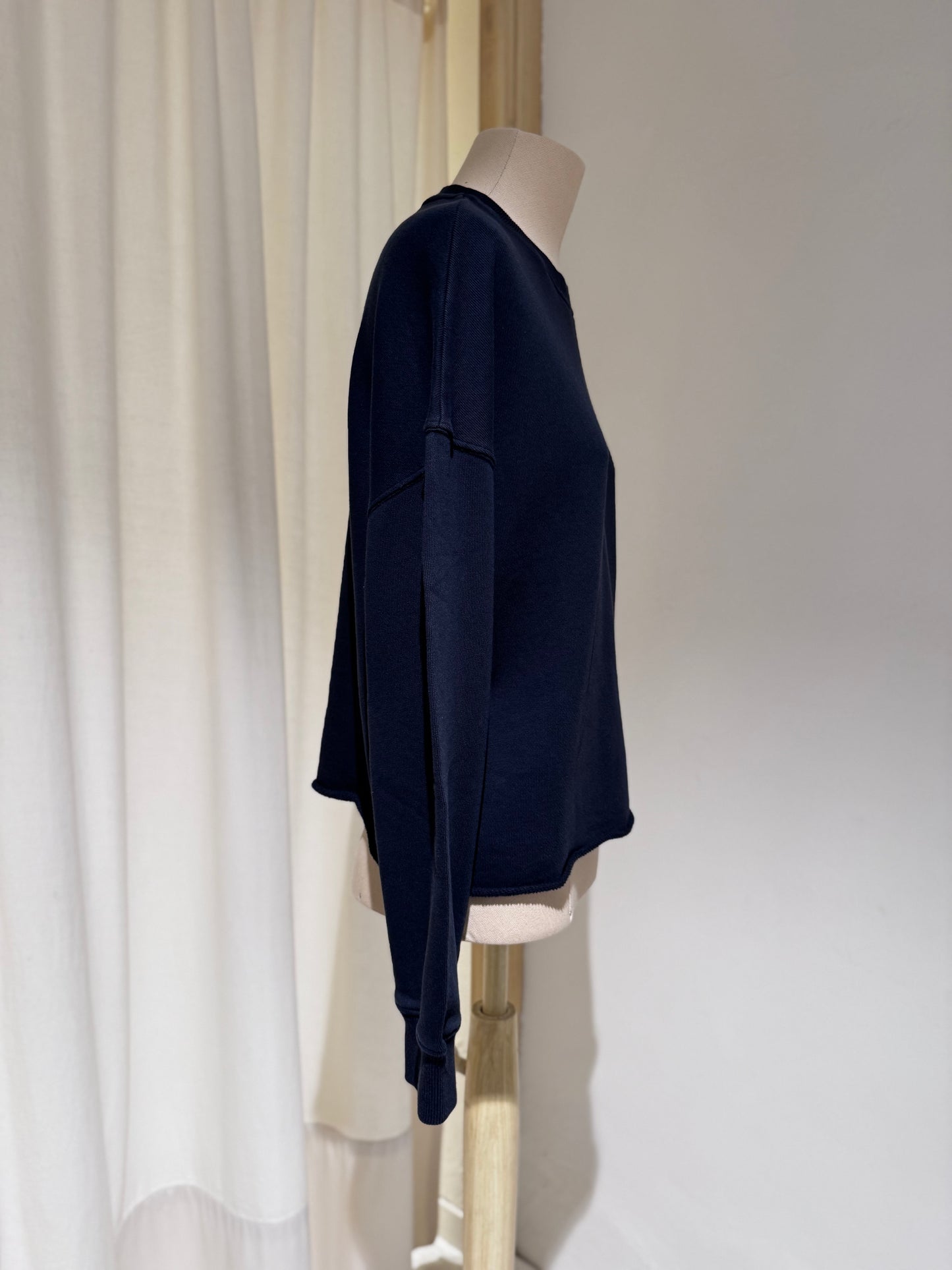W Vintage Fleece Sweatshirt - MERZ B SCHWANEN Charcoal
