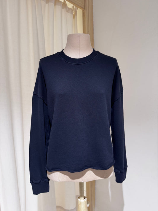 W Vintage Fleece Sweatshirt - MERZ B SCHWANEN Charcoal