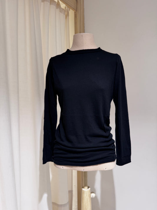 W Round Neck T-Shirt - PAS DE CALAIS Black