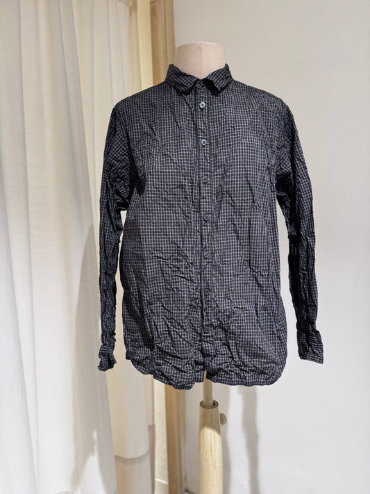 W Long Sleeve Shirt - PAS DE CALAIS Black Check