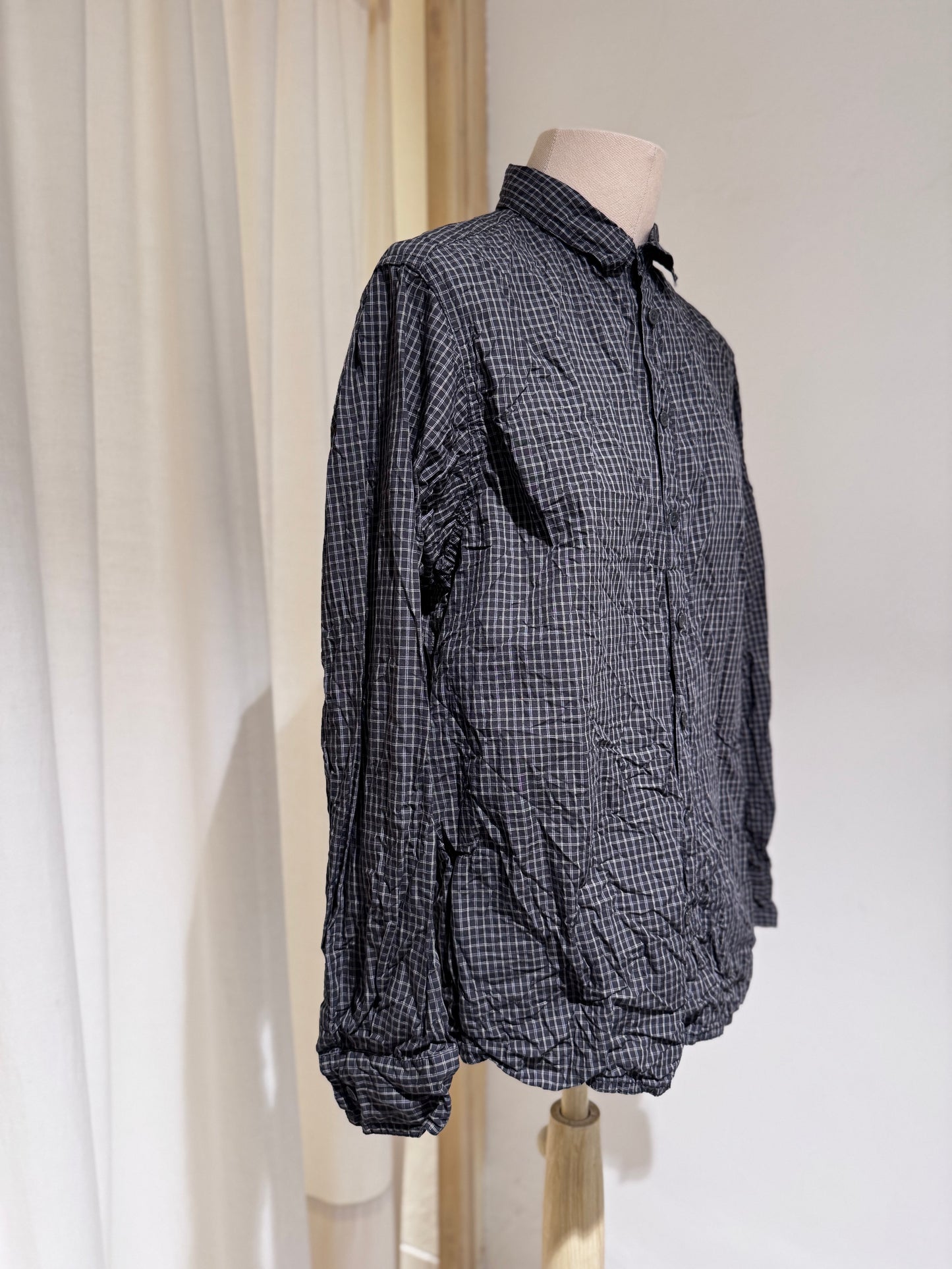 W Long Sleeve Shirt - PAS DE CALAIS Black Check