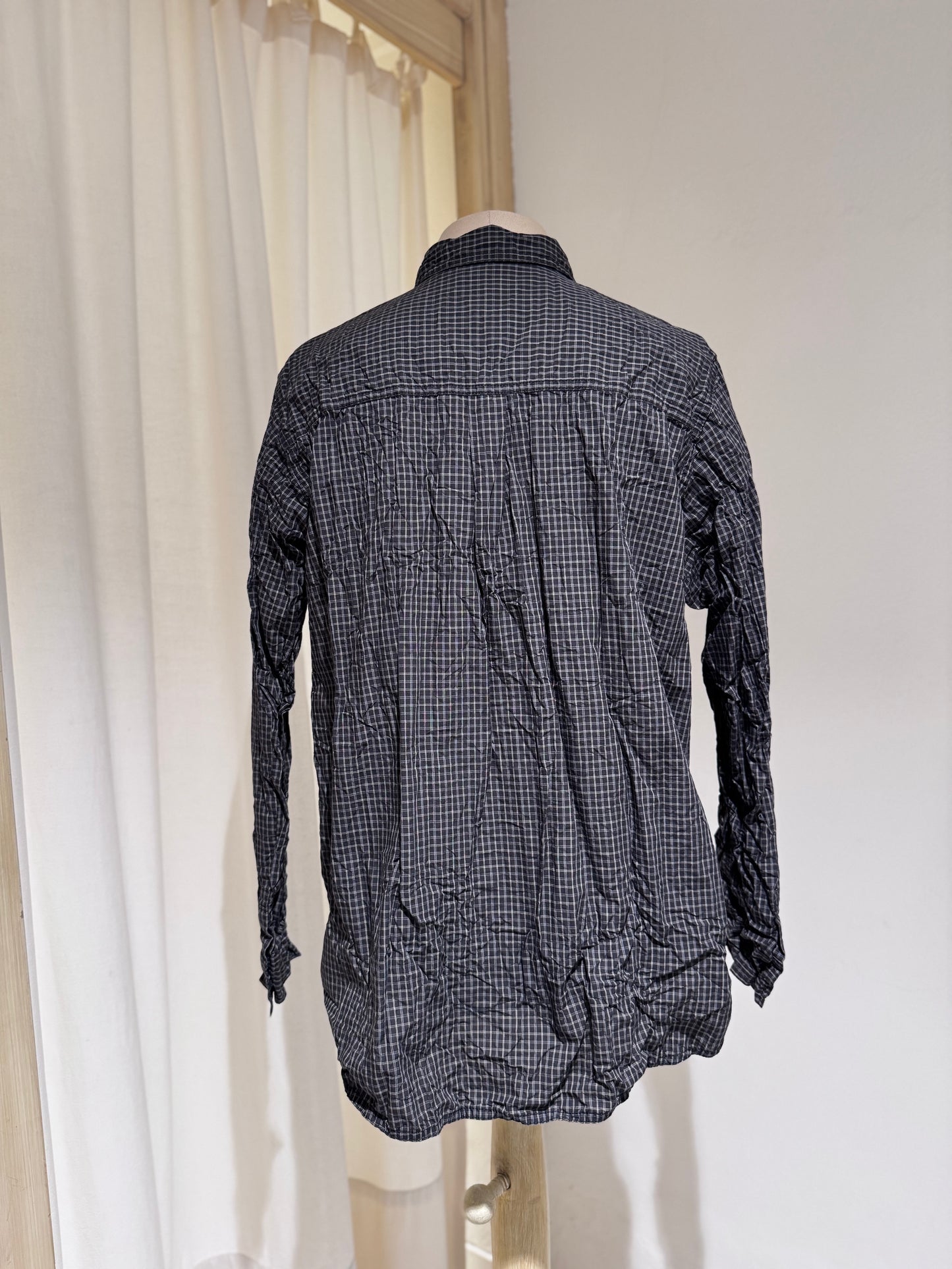 W Long Sleeve Shirt - PAS DE CALAIS Black Check