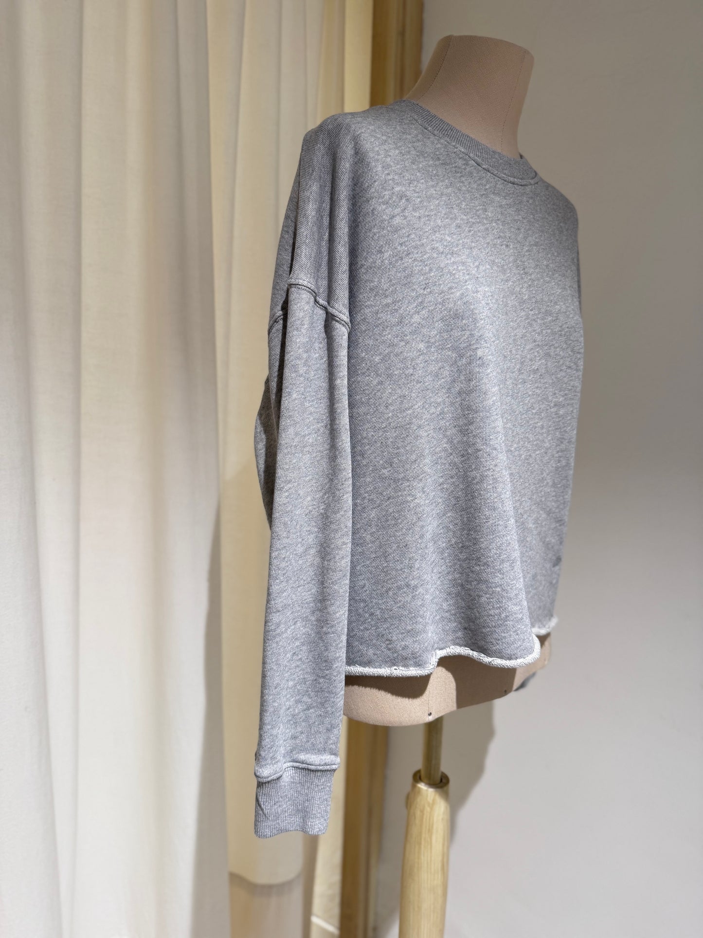 W Vintage Fleece Sweatshirt - MERZ B SCHWANEN Heather Grey