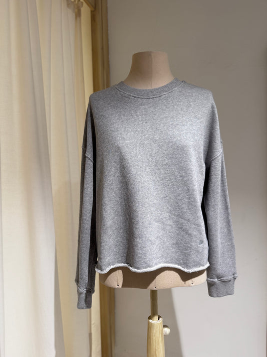 W Vintage Fleece Sweatshirt - MERZ B SCHWANEN Heather Grey