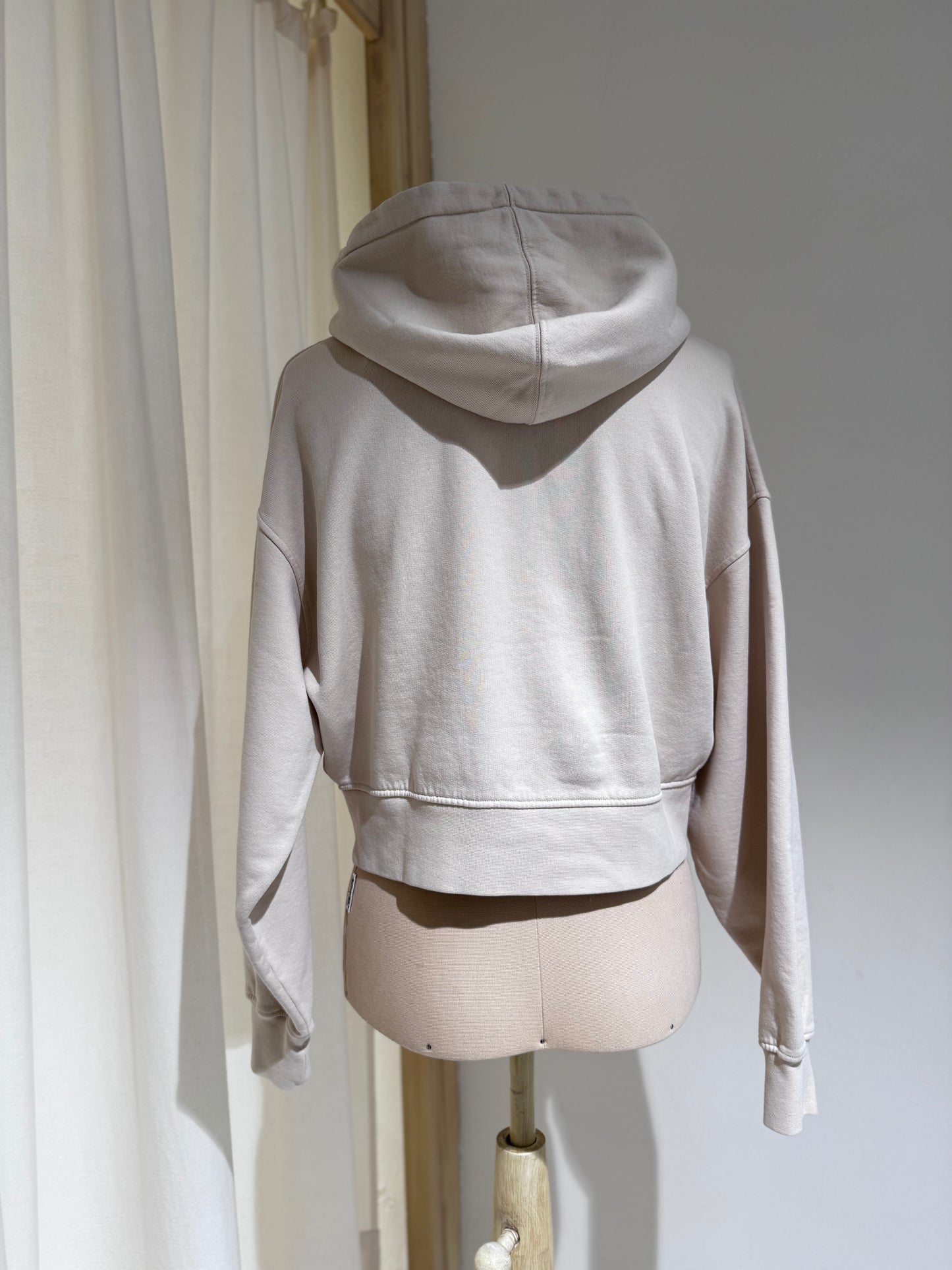 W Organic Crop Zip Hood - COLORFUL STANDARD Heather Grey