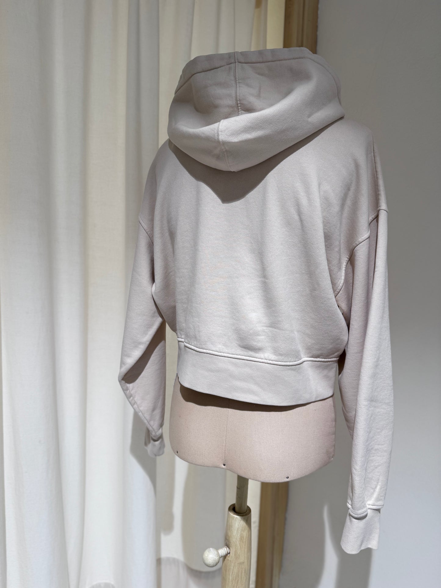 W Organic Crop Zip Hood - COLORFUL STANDARD Heather Grey