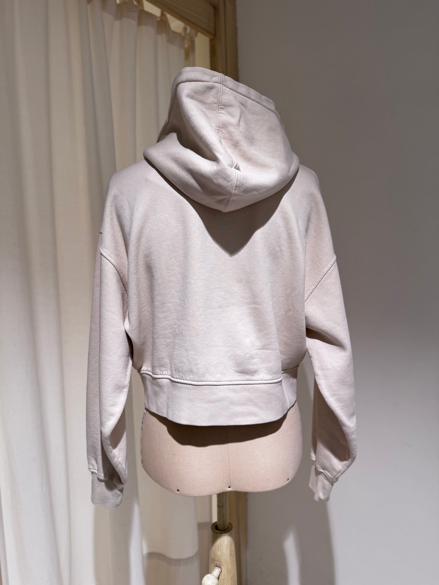 W Organic Crop Zip Hood - COLORFUL STANDARD Heather Grey