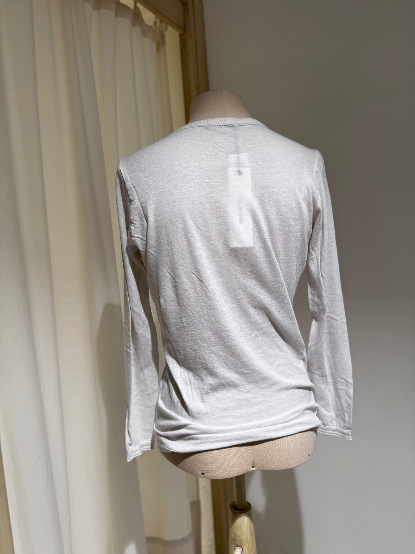 W Round Neck T-Shirt - PAS DE CALAIS Ivory