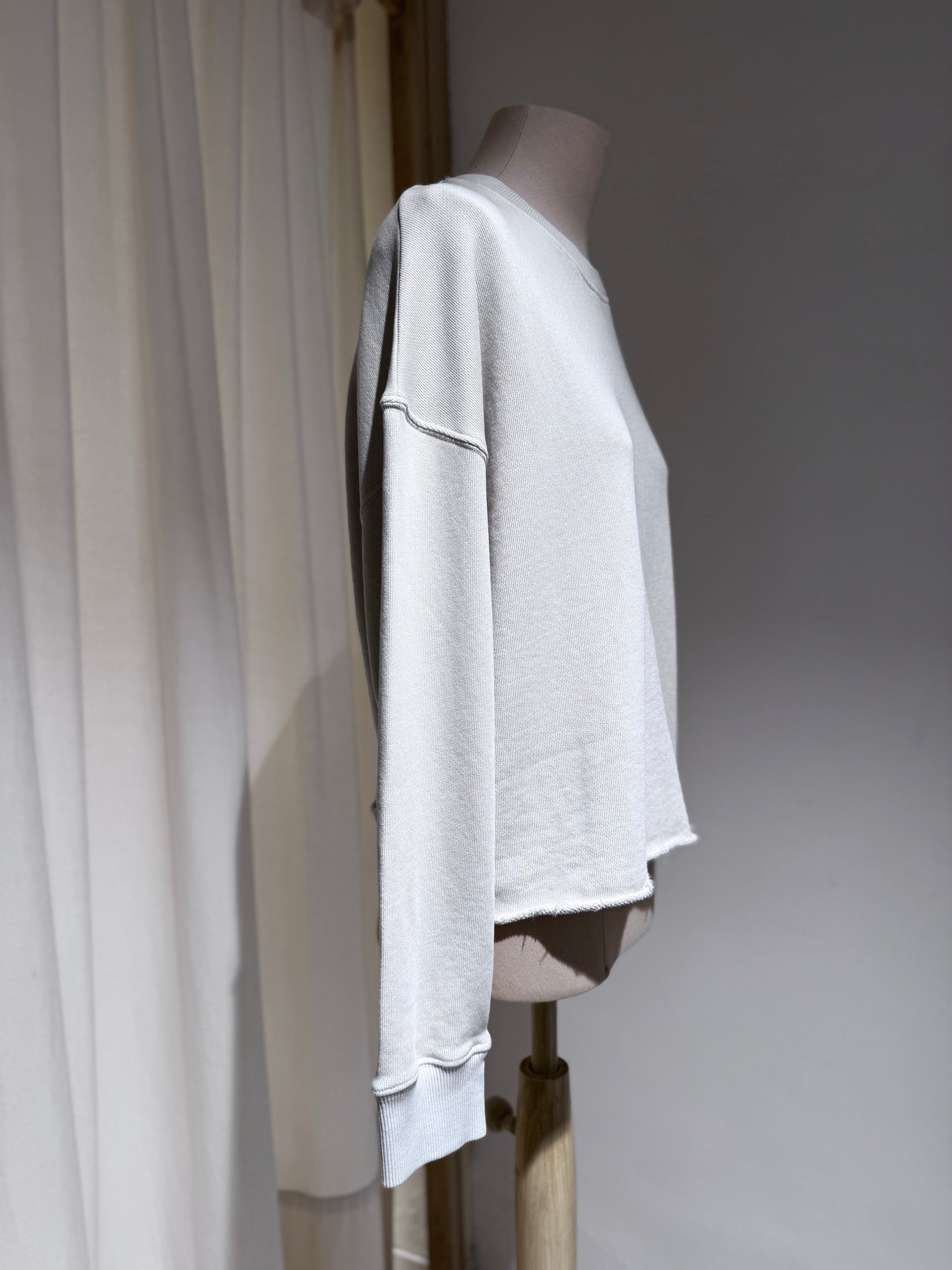 W Round Neck T-Shirt - PAS DE CALAIS Ivory