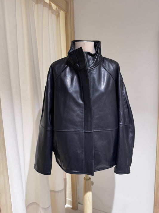 W Leather Jacket Veste Gamma - SOEUR - Black