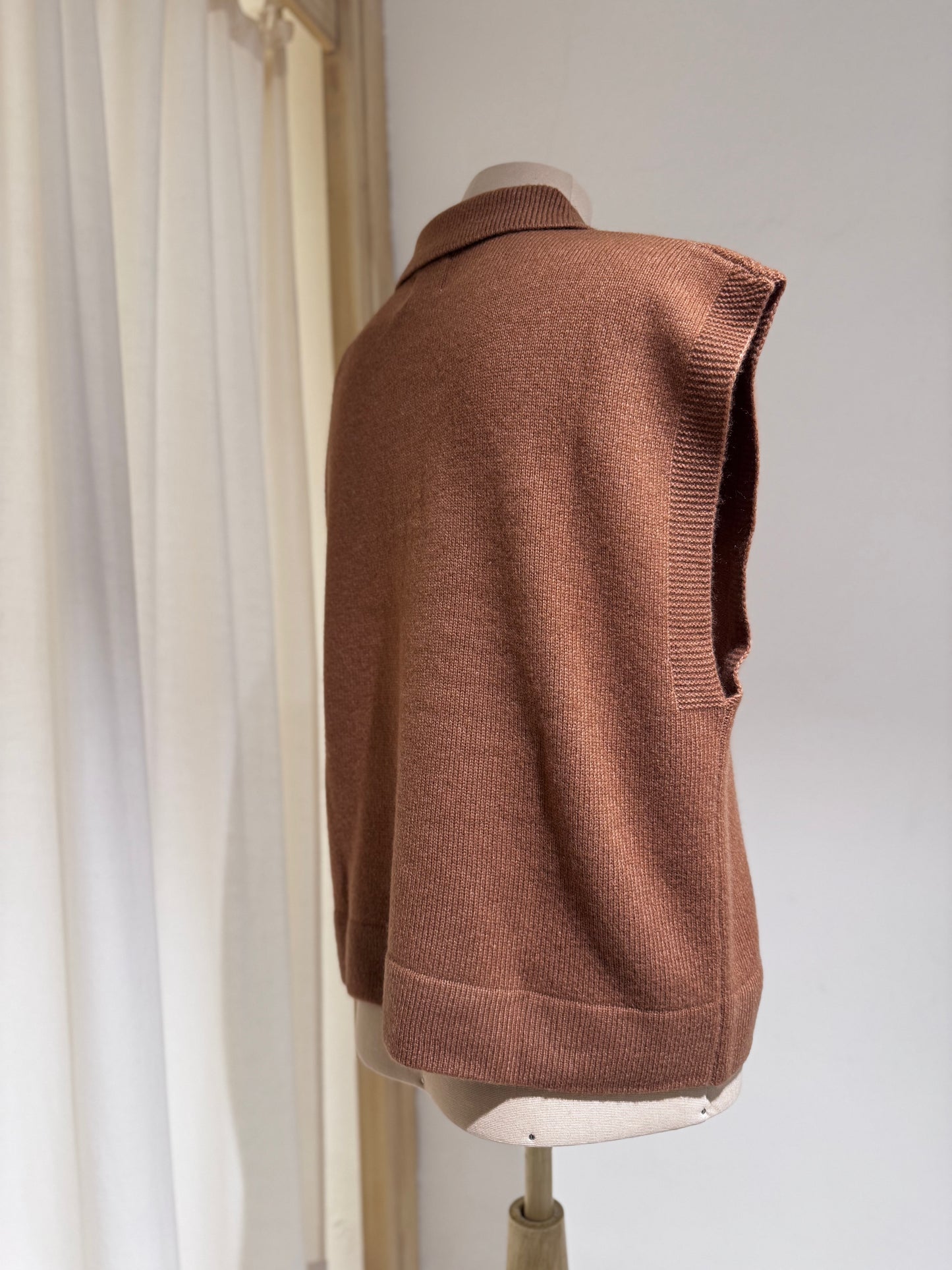 W Oversized Polo Collar - Belle Rose - Monk