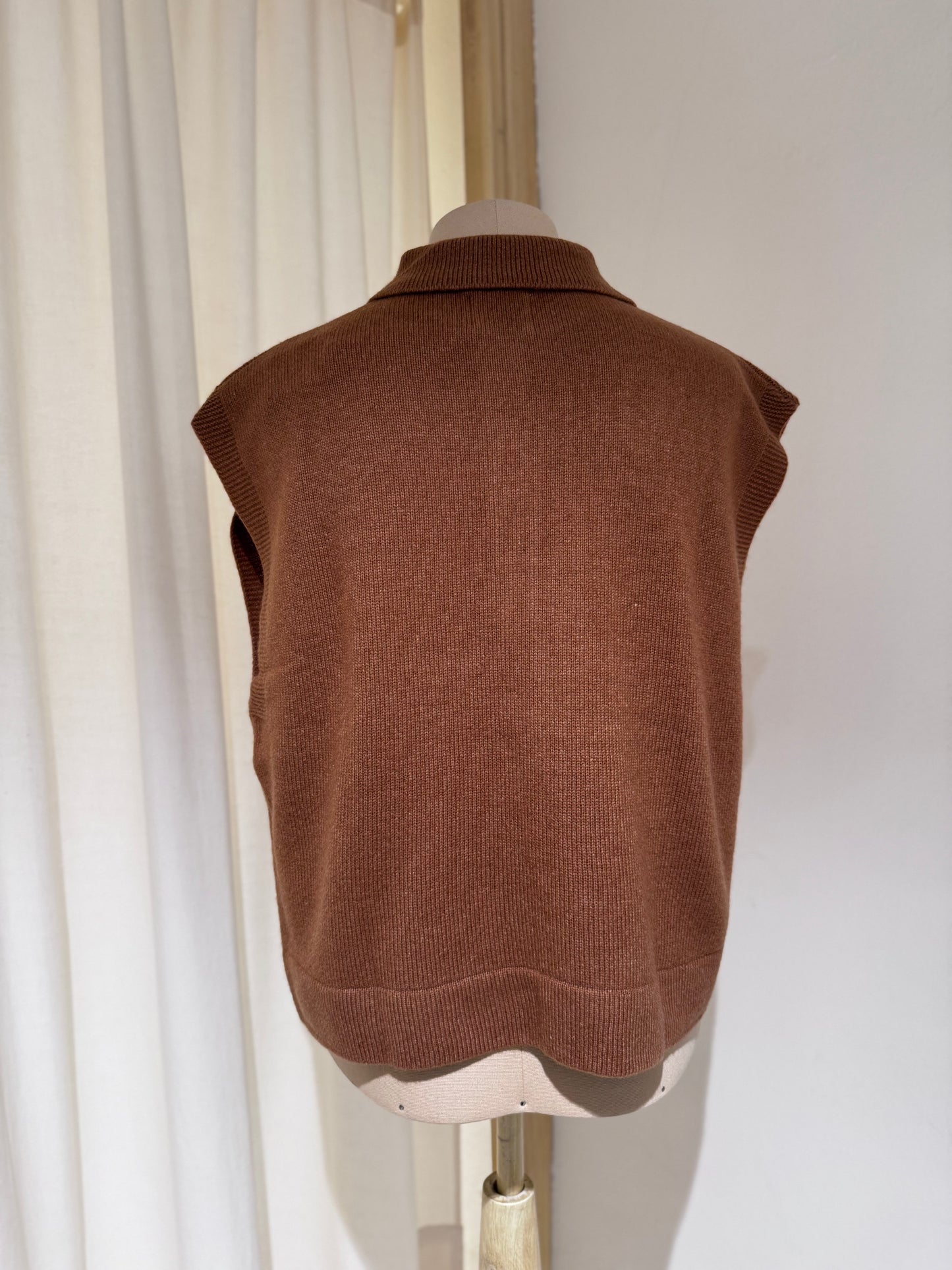 W Oversized Polo Collar - Belle Rose - Monk