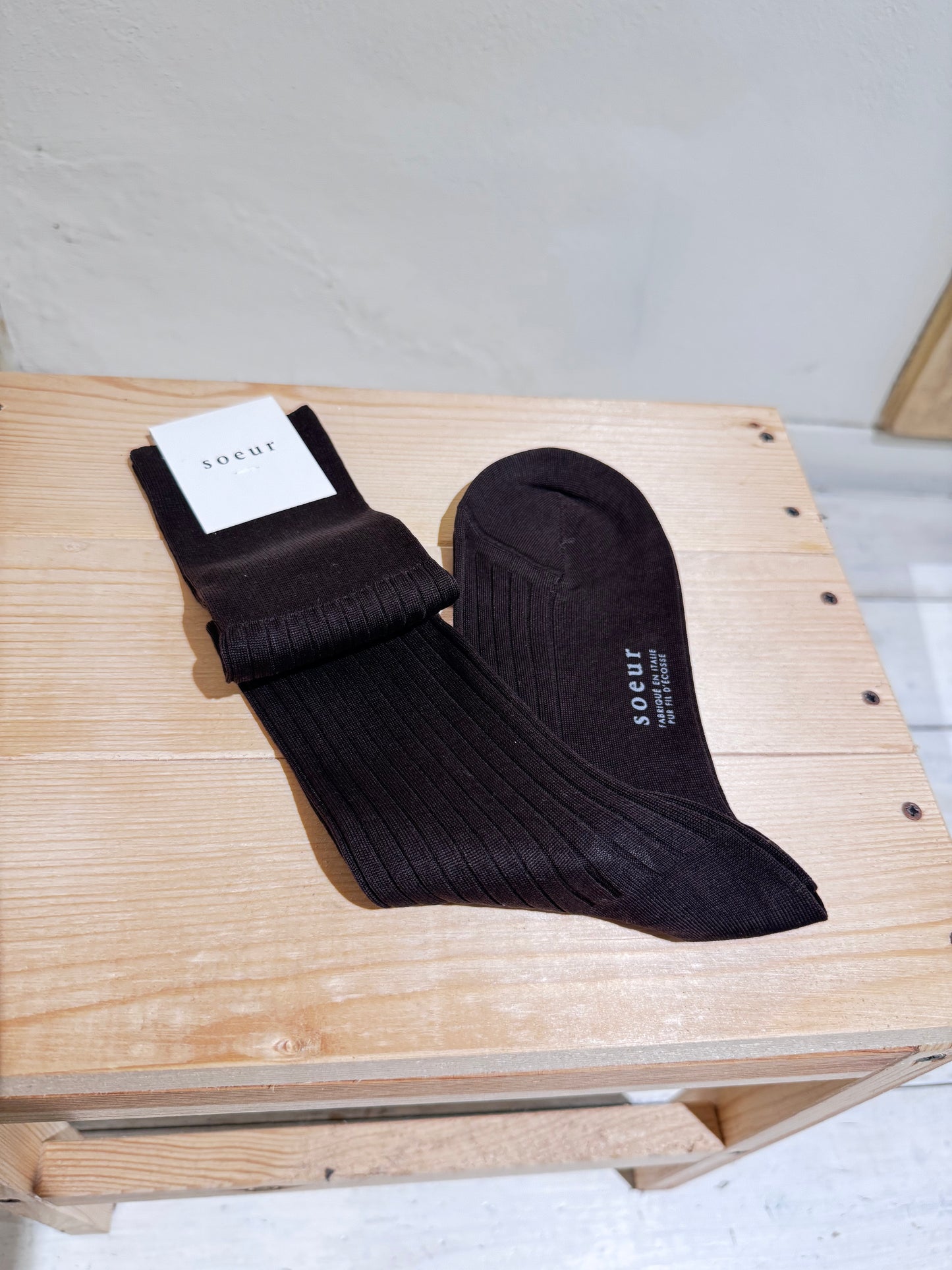 W Walk Socks - SOEUR Brown