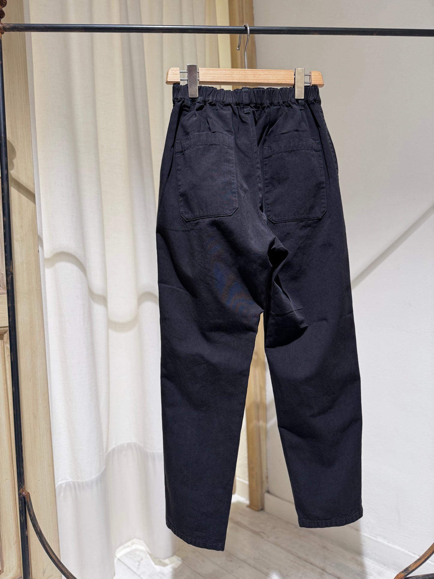 W Cotton Grosgrain Tapered Pant PAS DE CALAIS Dark Brown