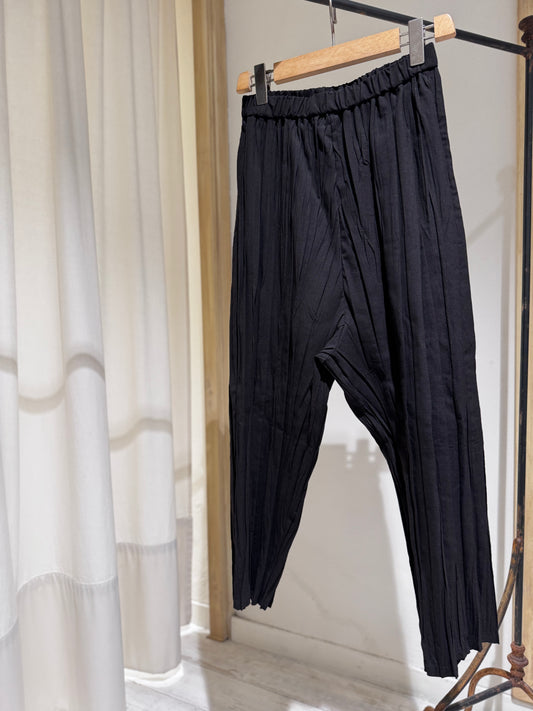 W Plissé Pant - PAS DE CALAIS Dark Brown