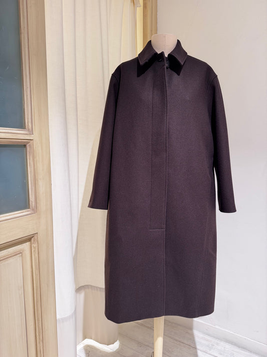 W RIA COAT - STUDIO NICHOLSON - DARK BROWN