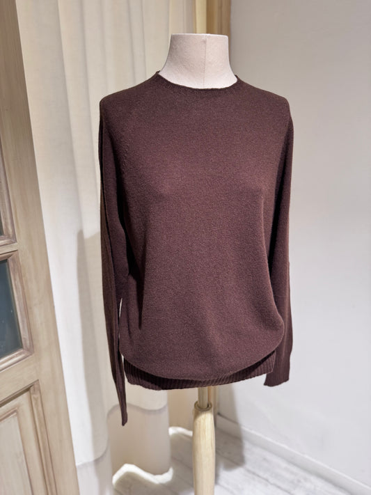 W Round Neck Knitwear MA RY YA - Brown