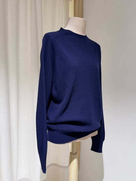 W Round Neck Knitwear MA RY YA - Blue
