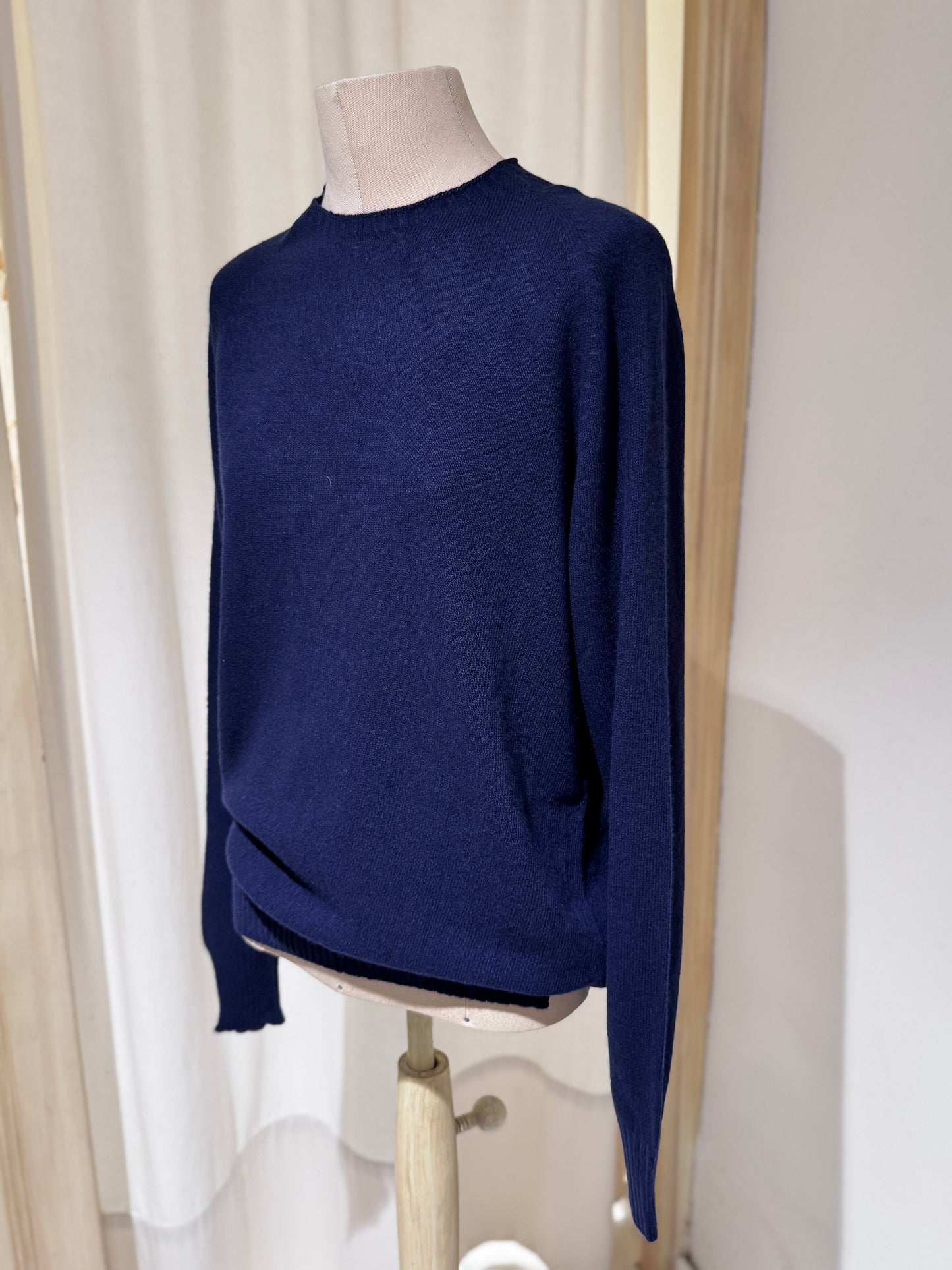 W Round Neck Knitwear MA RY YA - Blue