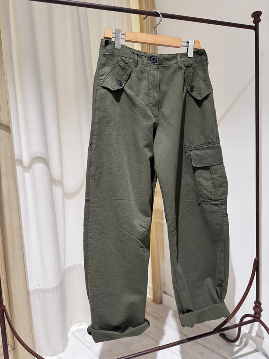 W Piazza relaxed trousers - BELLEROSE - Military Green