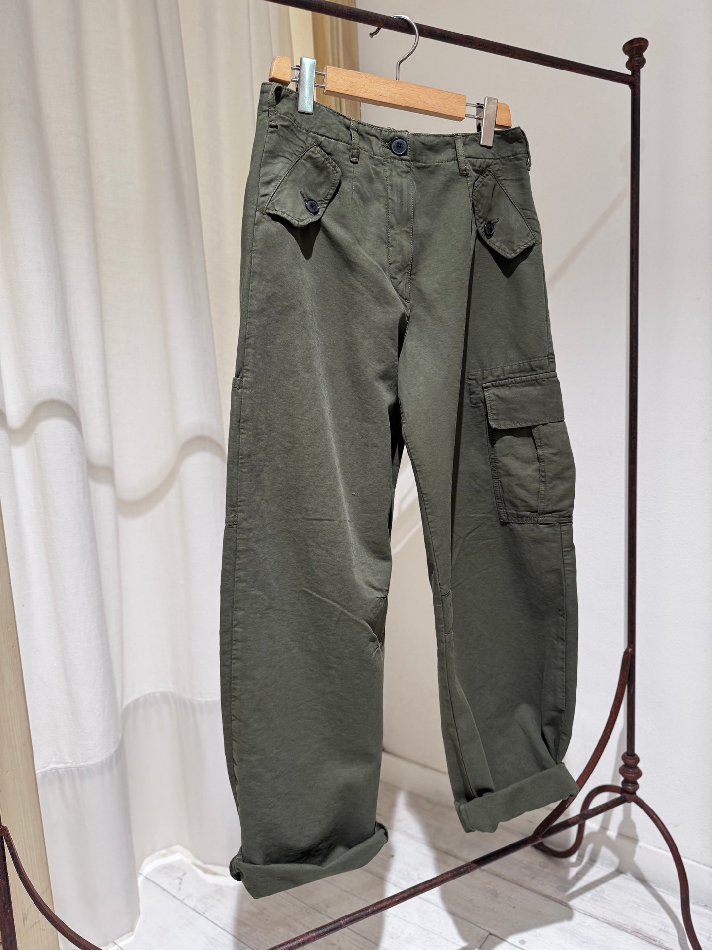 W Piazza relaxed trousers - BELLEROSE - Military Green