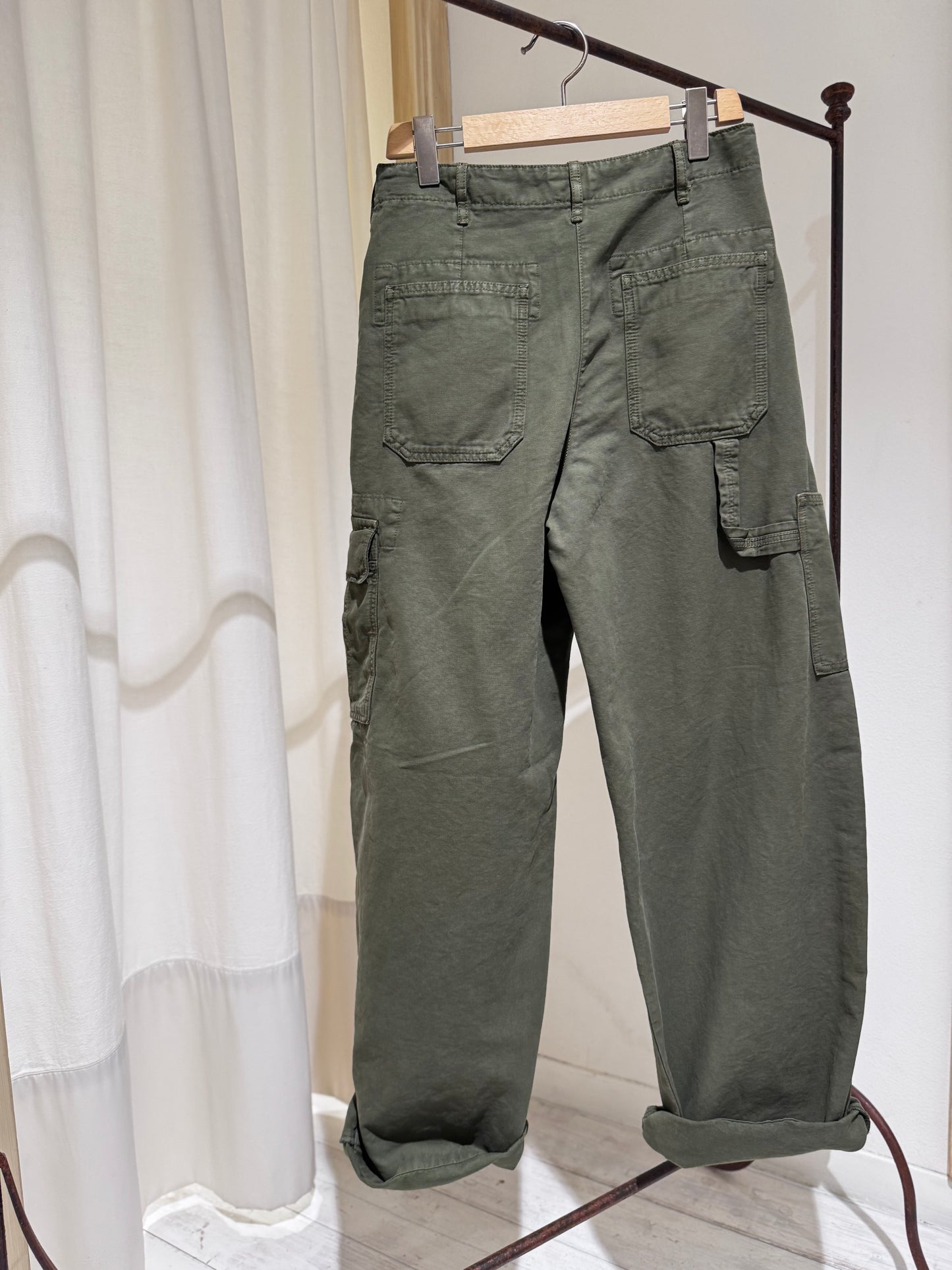 W Piazza relaxed trousers - BELLEROSE - Military Green