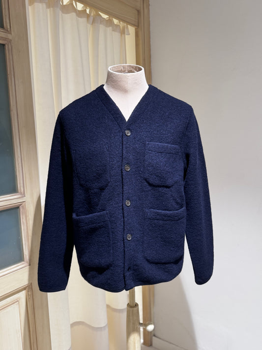 M Wool Fleece Cardigan UNIVERSAL WORKS - Navy