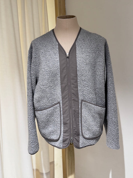 M Otto Sherpa Wool Fleece Jacket NORSE PROJECTS - Grey Melange