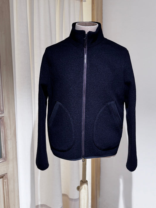 M WOOL ZIP JACKET - PS PAUL SMITH - Black