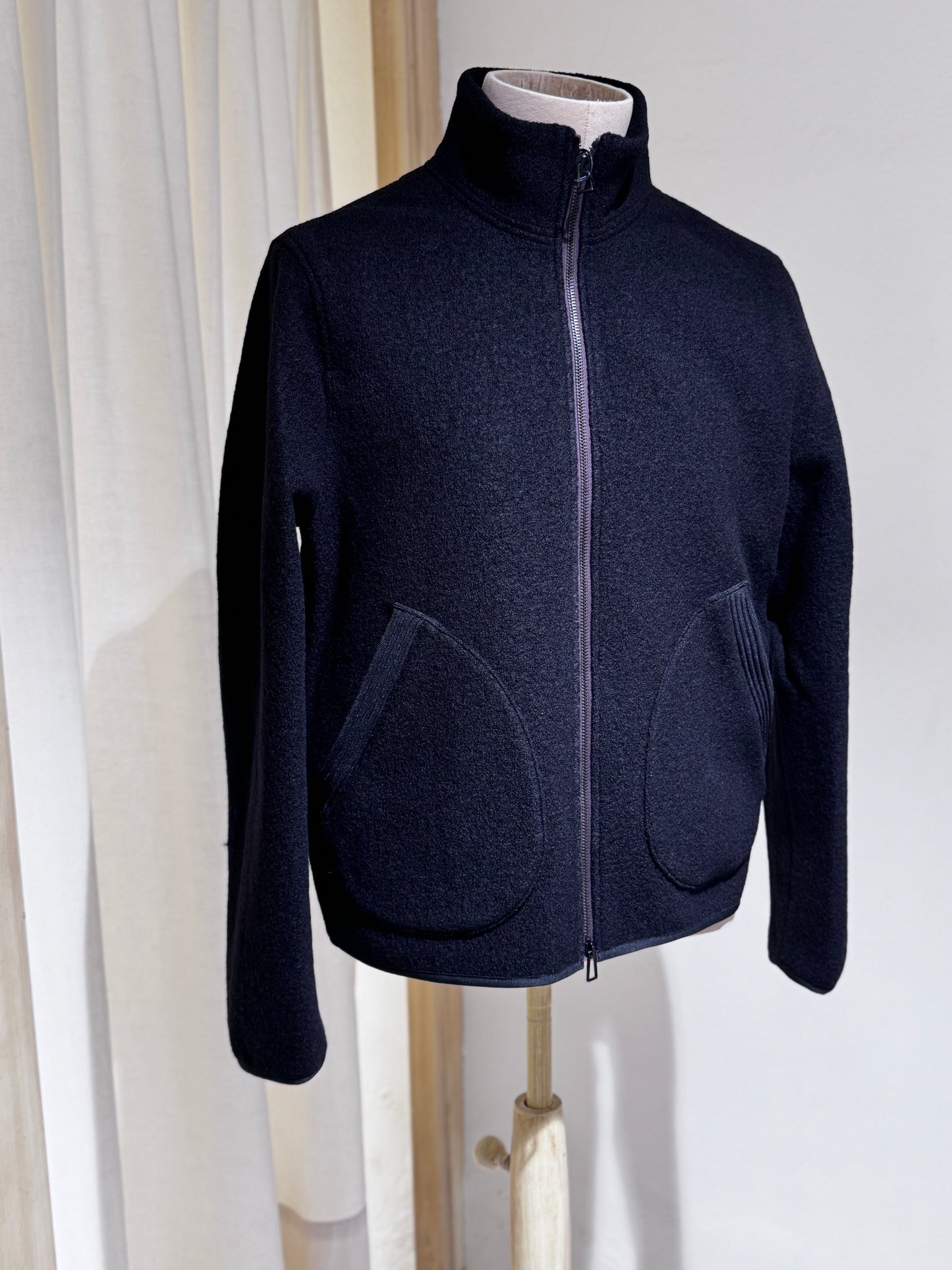 M WOOL ZIP JACKET - PS PAUL SMITH - Black