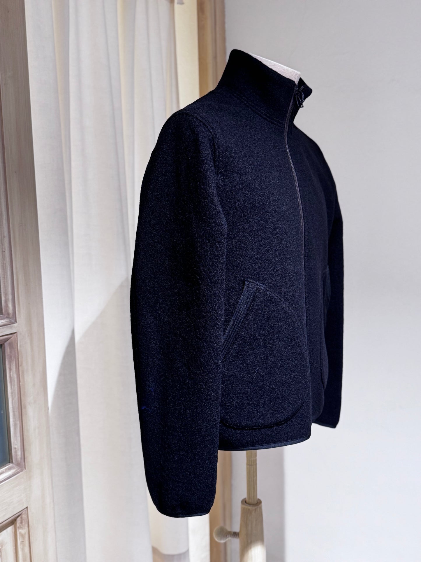 M WOOL ZIP JACKET - PS PAUL SMITH - Black