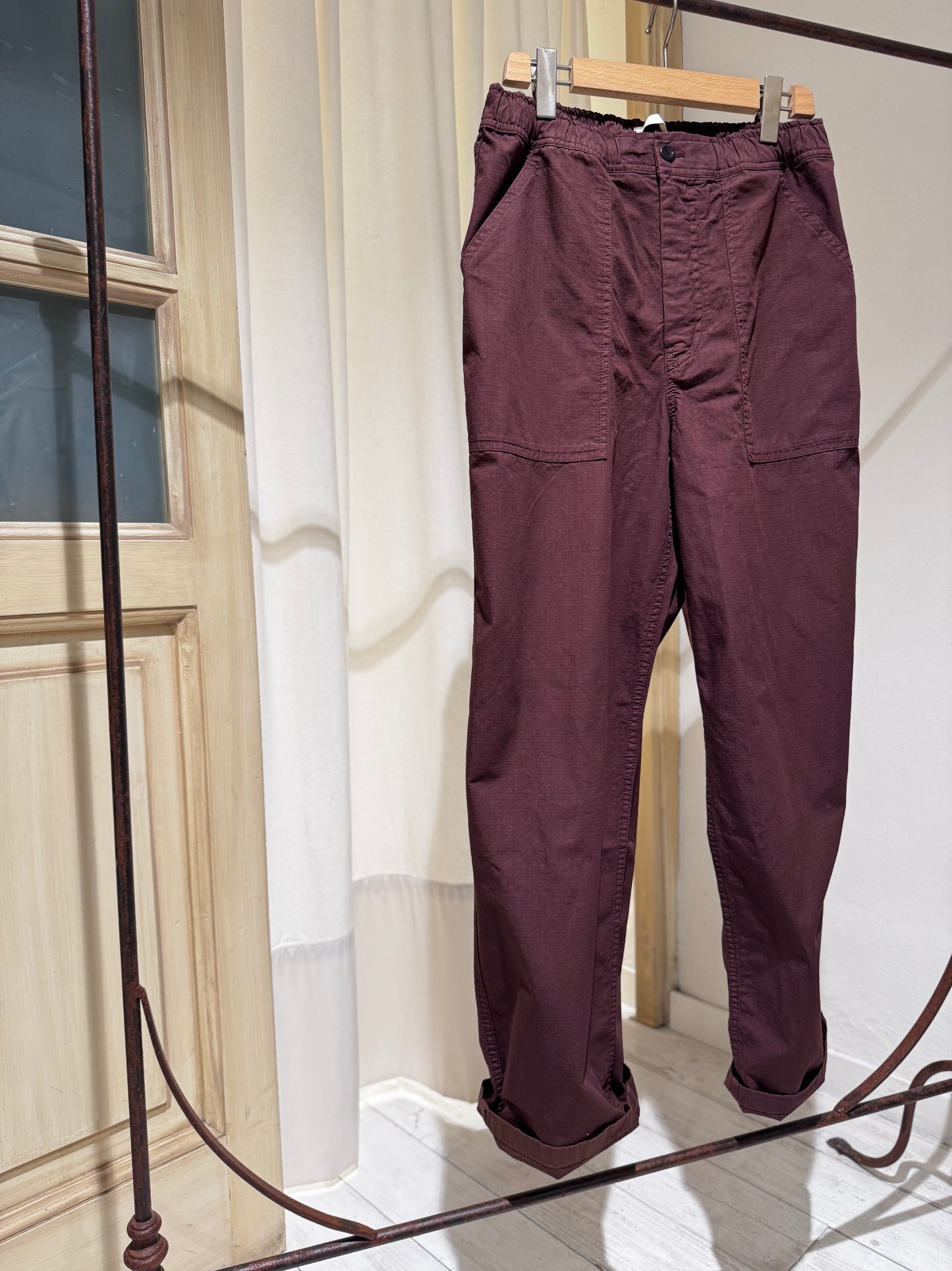 M Ragnar Relaxed Cotton Ripstop Pant NORSE PROJECTS - Mahogany