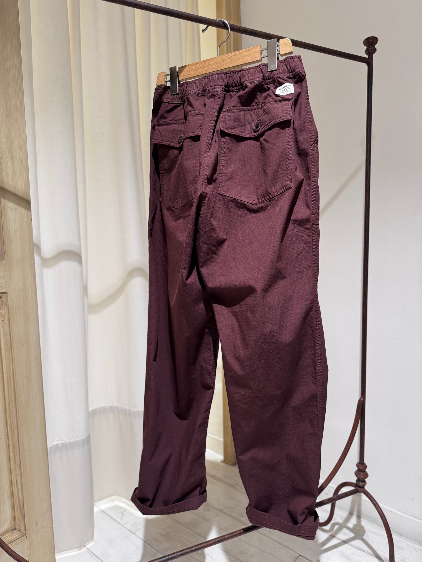 M Ragnar Relaxed Cotton Ripstop Pant NORSE PROJECTS - Mahogany