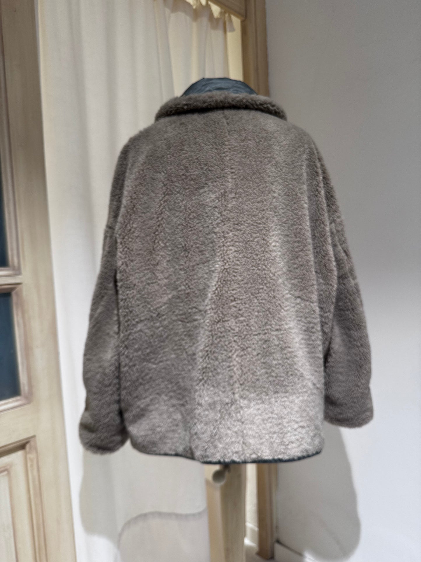 W Hampton teddy jacket - BELLEROSE - Mil Green