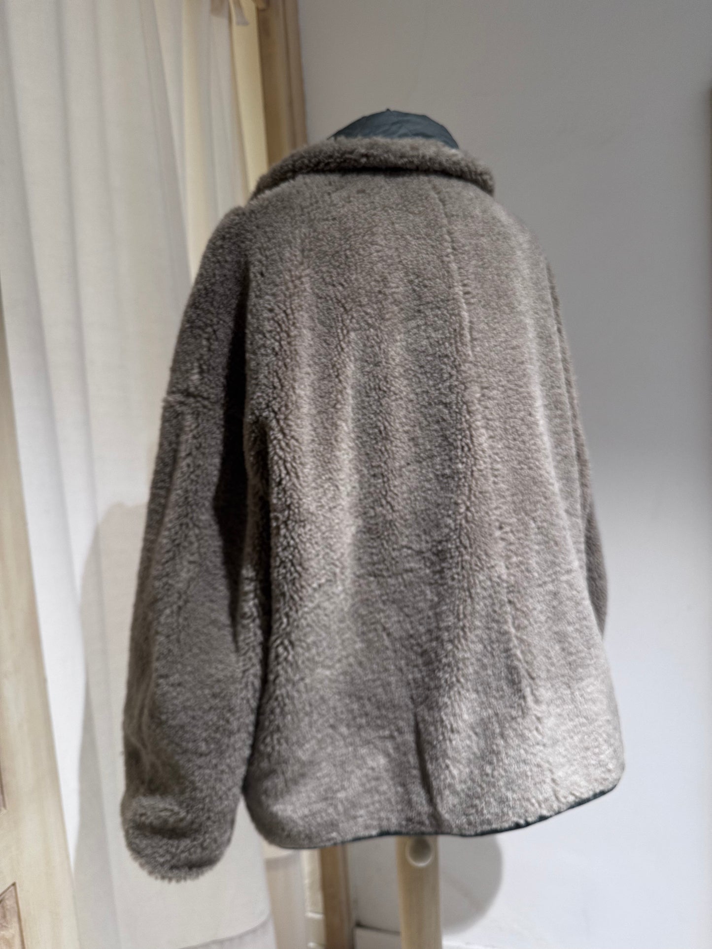 W Hampton teddy jacket - BELLEROSE - Mil Green