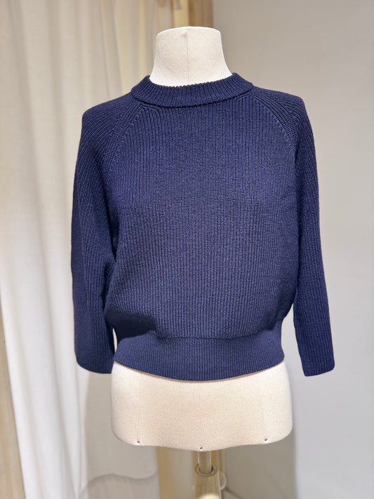 W ROUNDENCK KNIT - FORTE FORTE - DARK NAVY