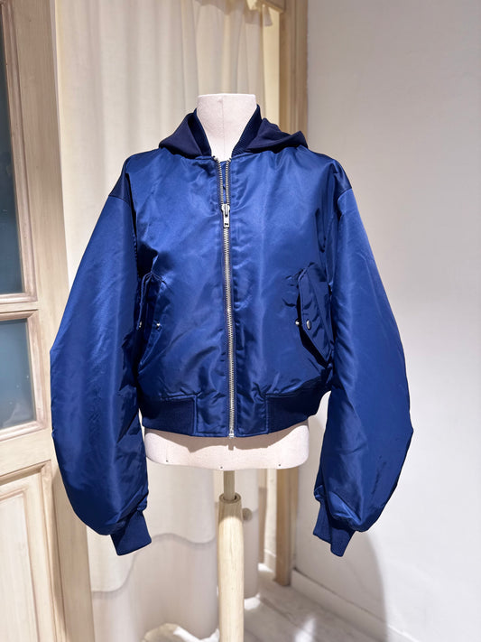 W Harty bomber jacket - BELLEROSE - Navy Blue