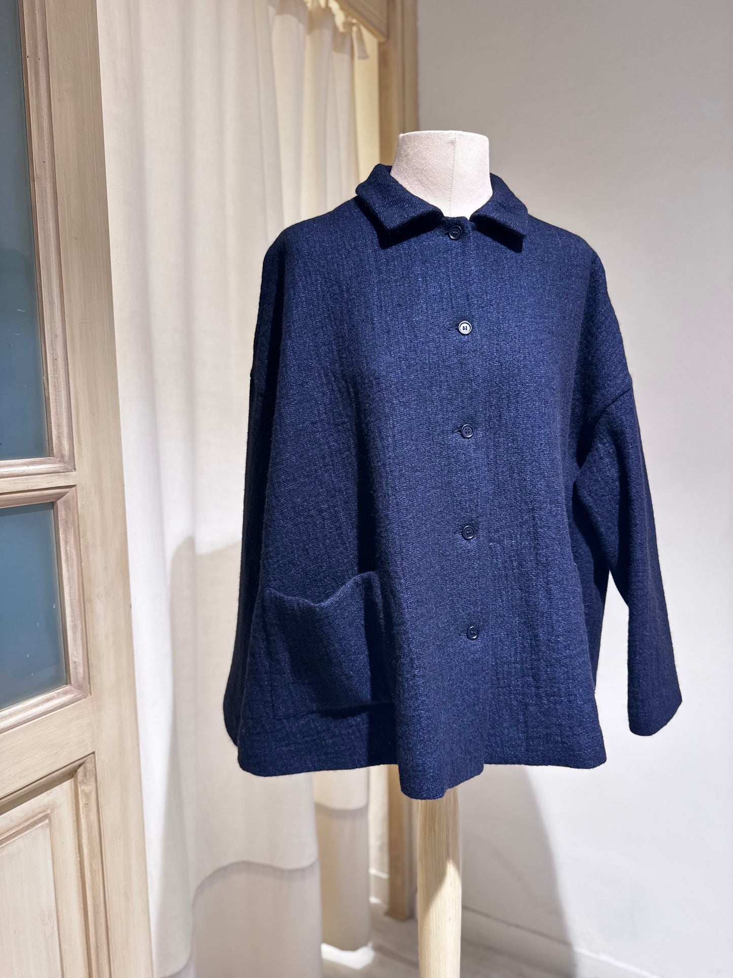 W Jacket APUNTOB Blue/Black