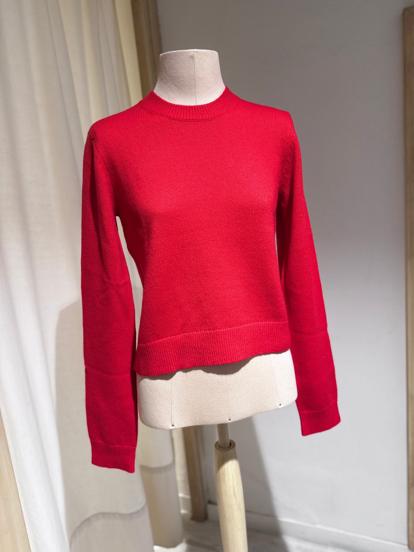 W Spag slim cashmere sweater - BELLEROSE - Red