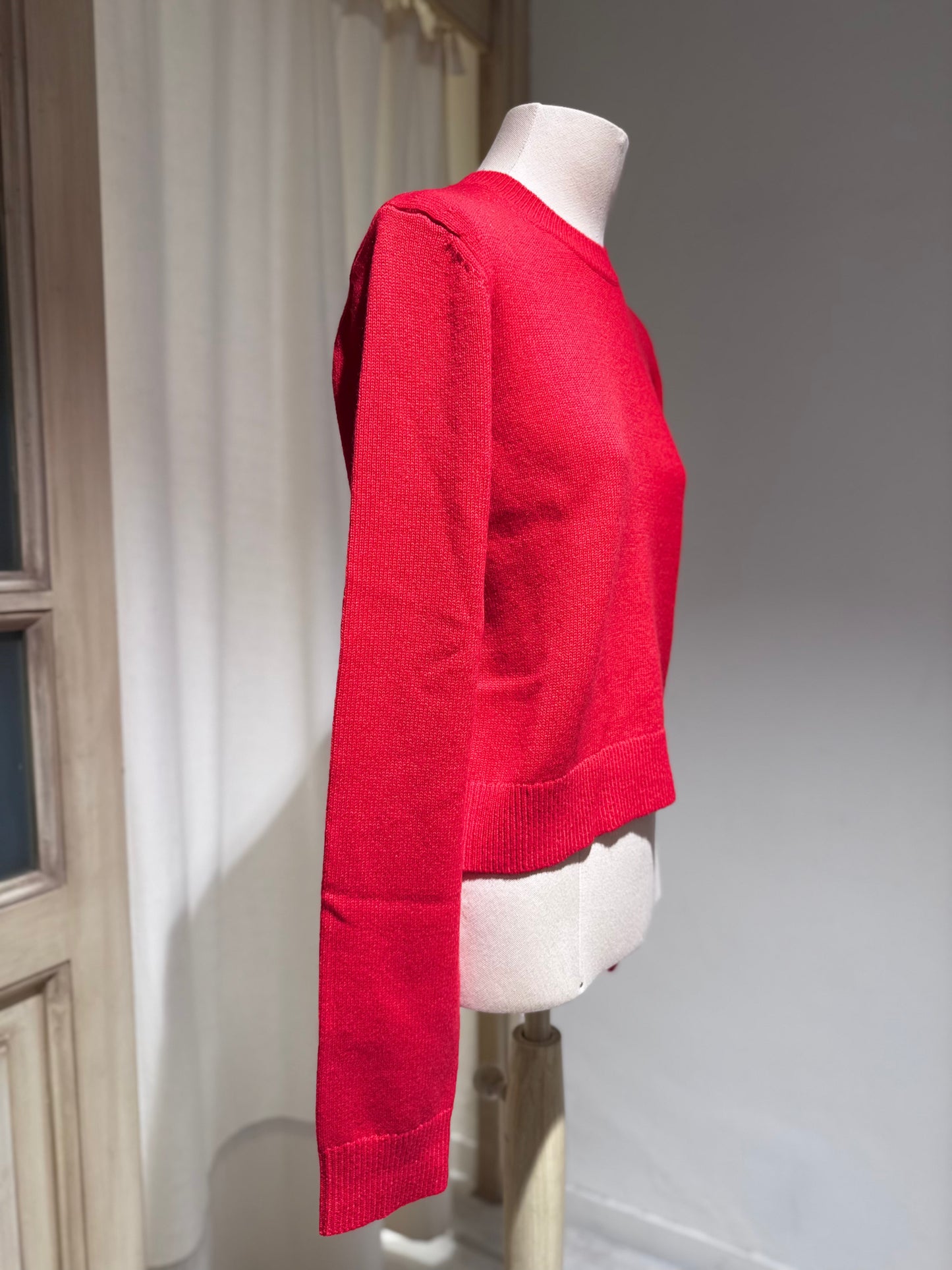 W Spag slim cashmere sweater - BELLEROSE - Red