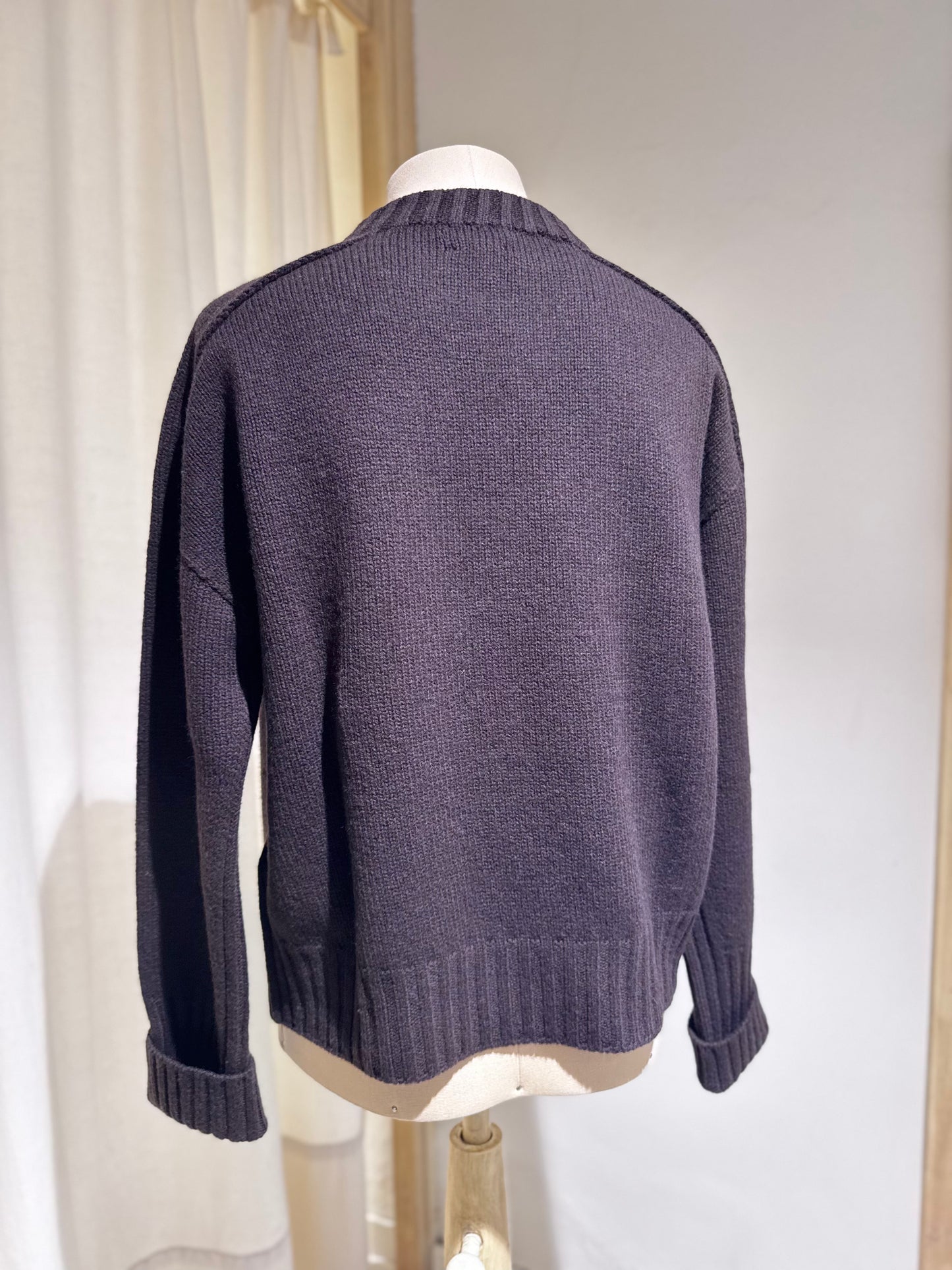 W BARROW round neck - PHIILI - Chocolate Brown