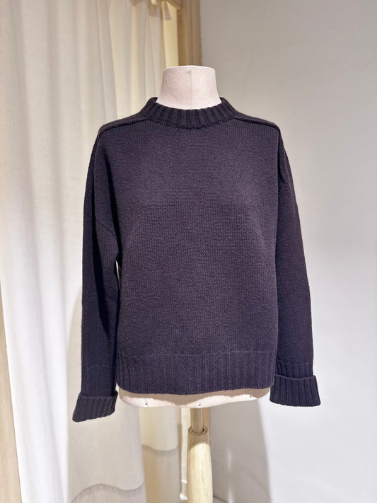 W BARROW round neck - PHIILI - Chocolate Brown