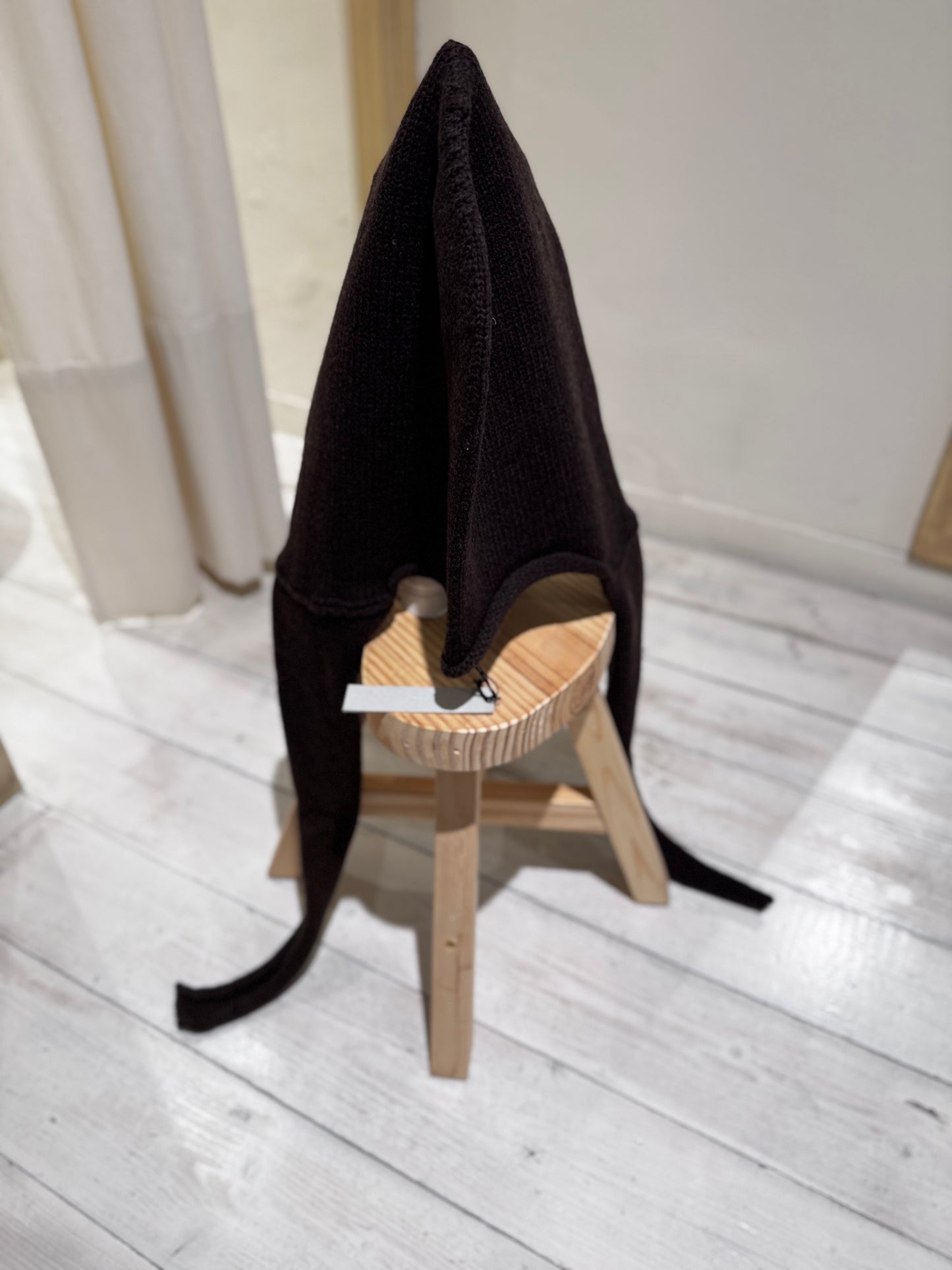 W WOOL HOODIE - PCNQ - BROWN