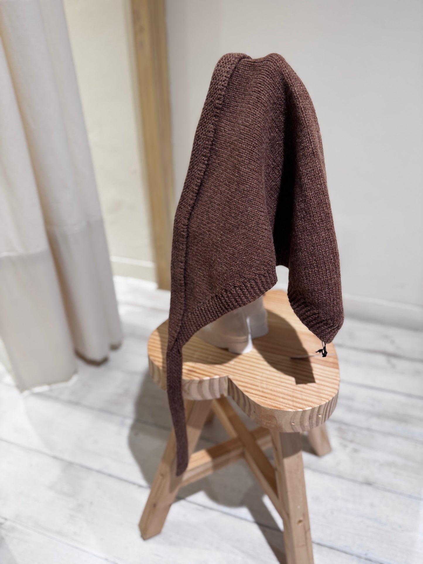 W WOOL FOULARD - PCNQ - HAZELNUT