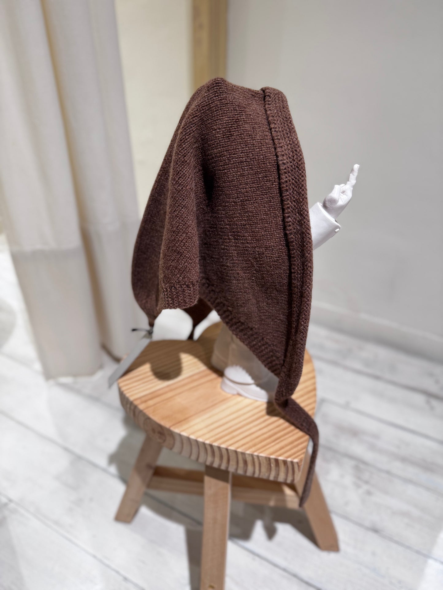 W WOOL FOULARD - PCNQ - HAZELNUT