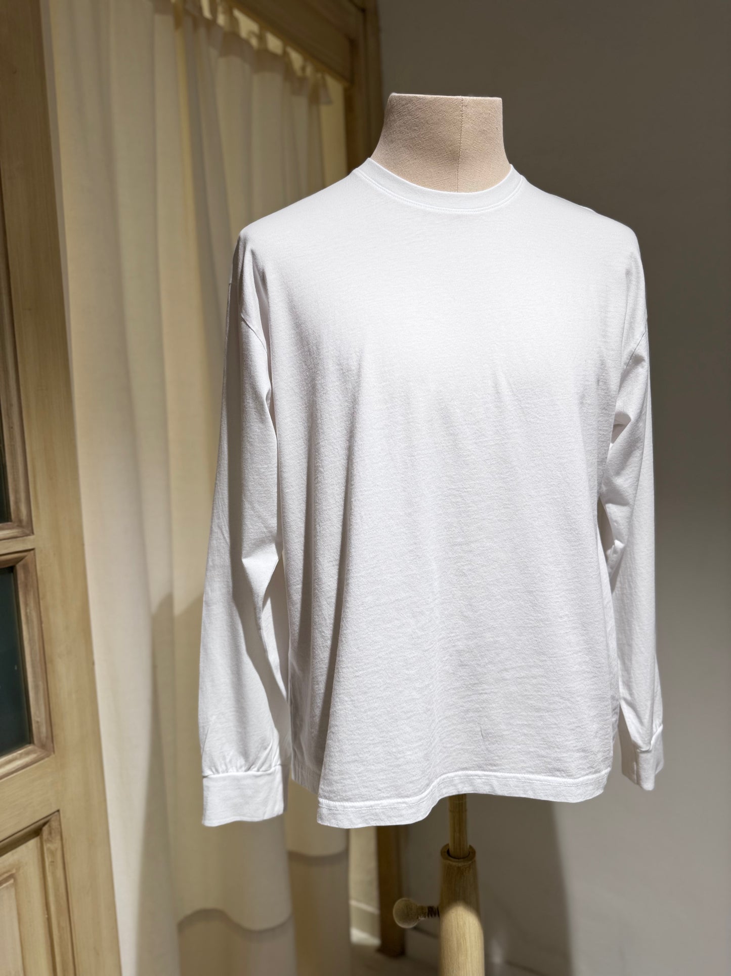 M OVERSIZED LONG SLEEVE - COLORFUL STANDARD - WHITE