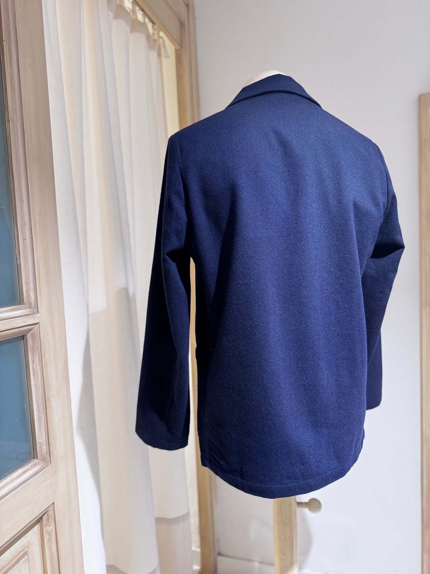 M Soft Recycled Wool Two Button Jacket - UNIVERSAL WORKS - Dark Navy