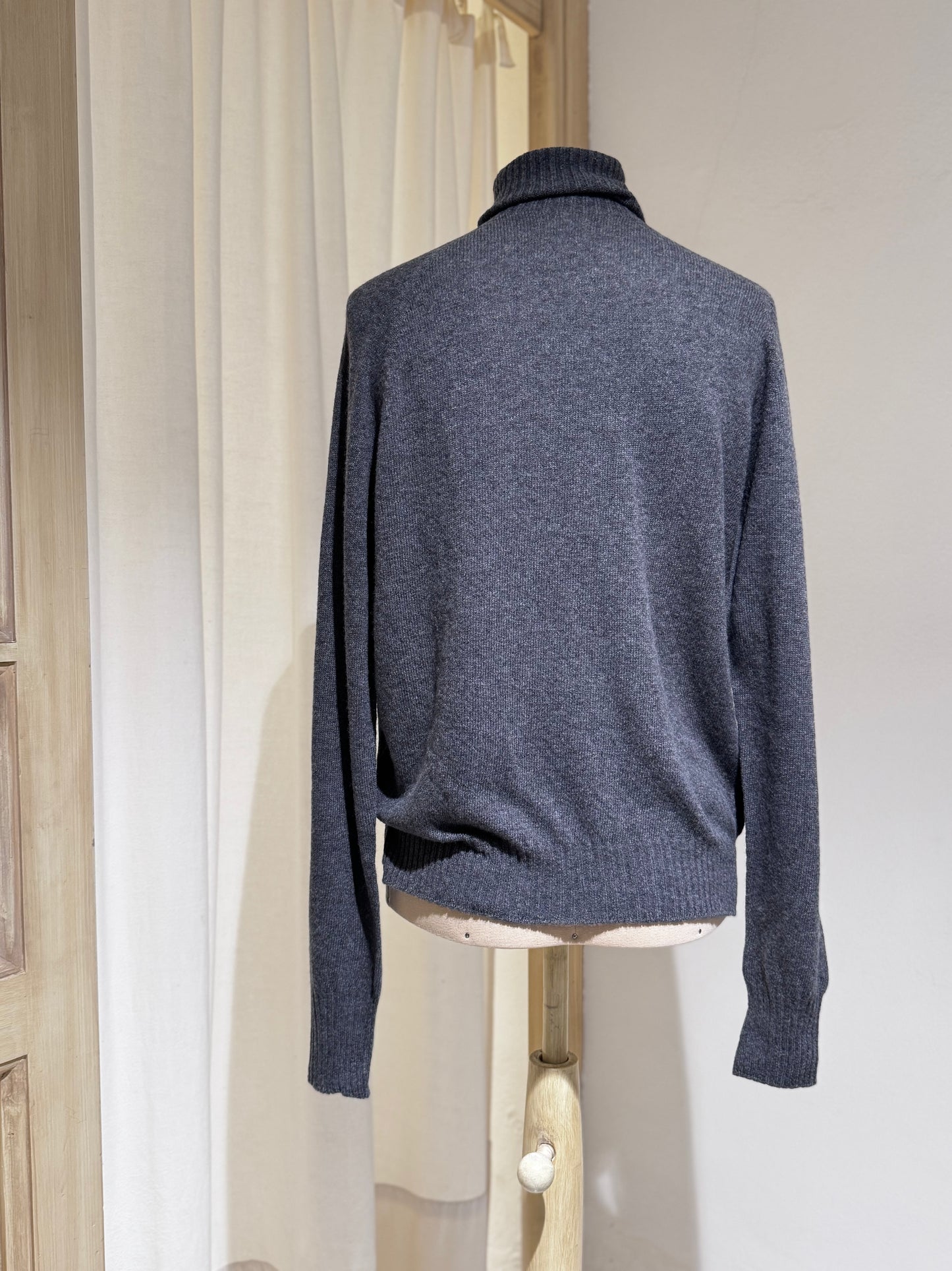 W TURTLE NECK KNIT - MA RY YA - mid grey